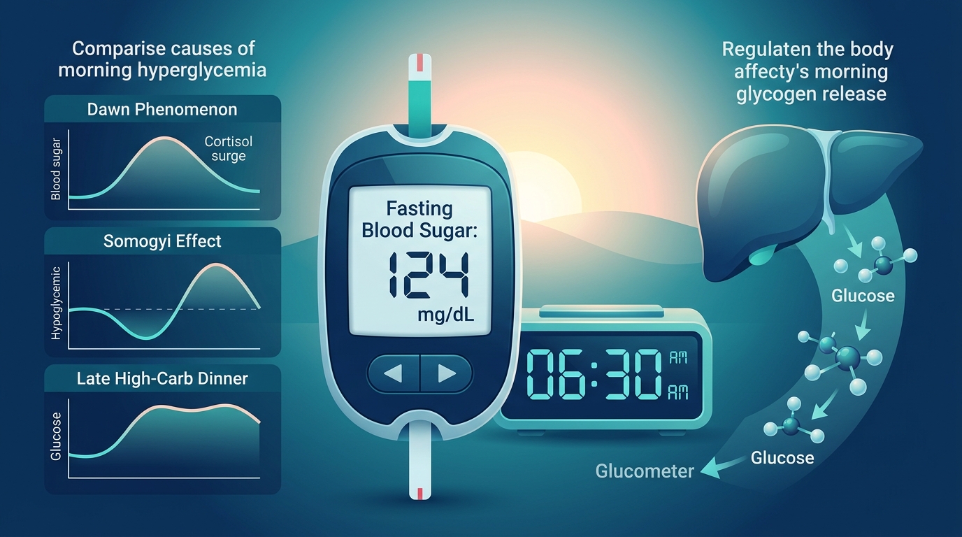 High Fasting Blood Sugar in the Morning: Dawn Phenomenon & Causes