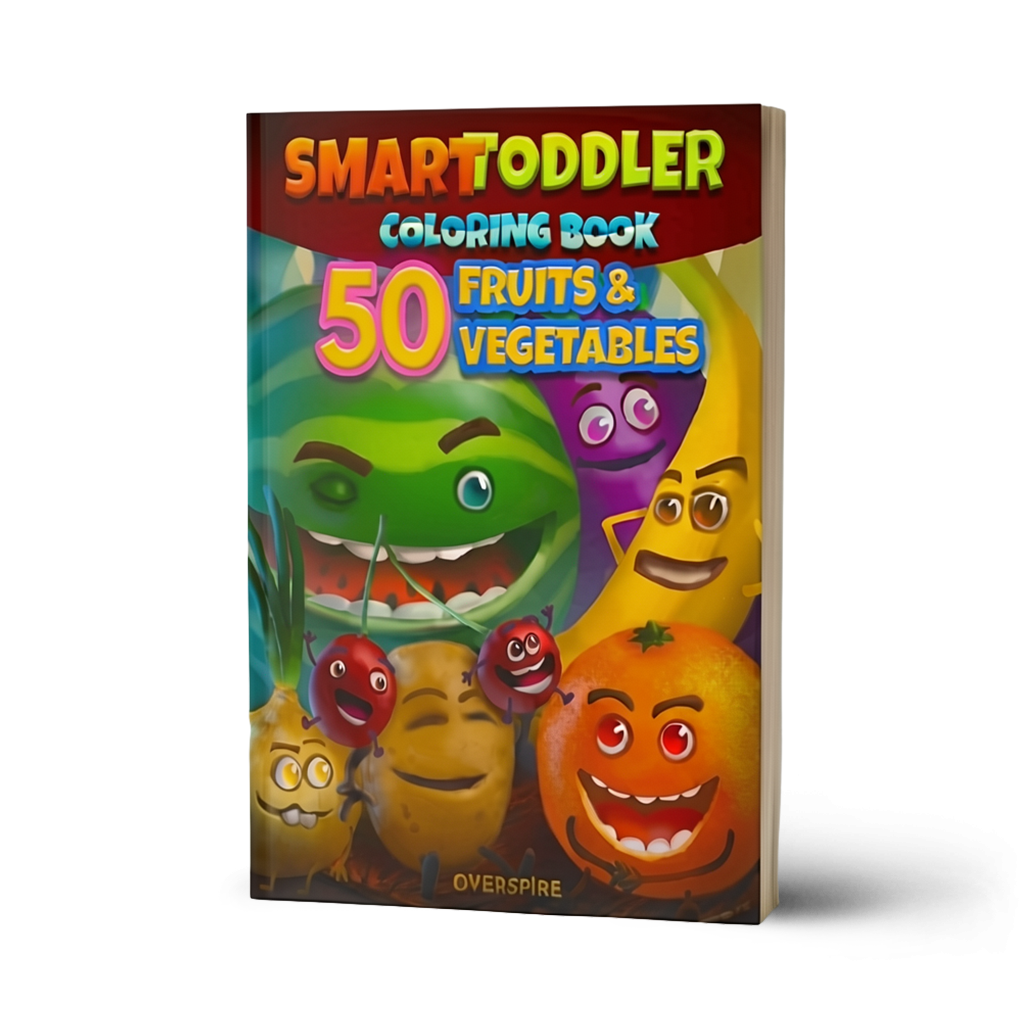 50 Fruits & Vegetables Coloring Book